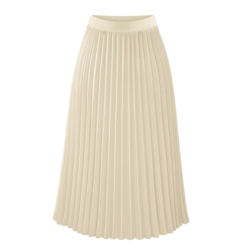 LionVII Women's Chiffon High Waist Pleated Skirts