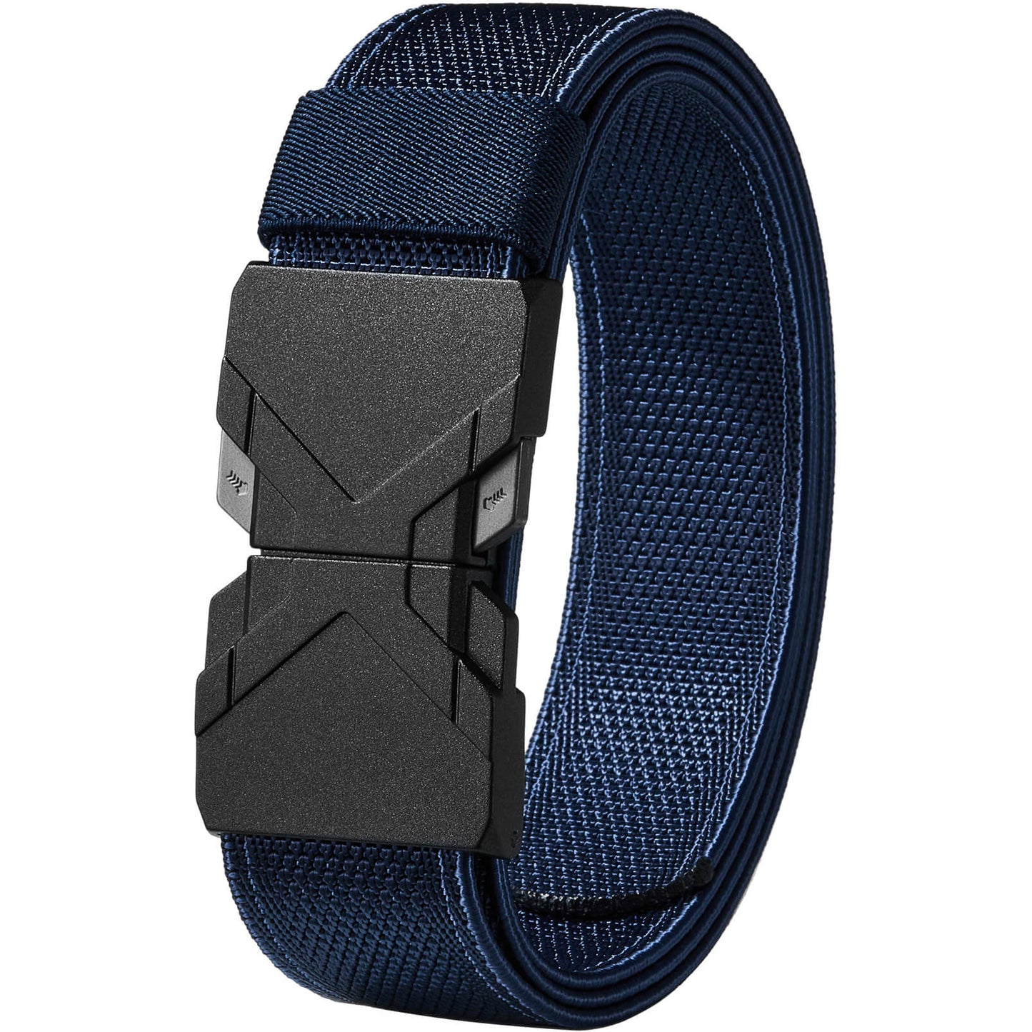LionVII Quick Release Elastic Belt, Men Stretch Belts with Buckle Fit Through Belt Loops, Adjustable Trim to Fit 28-48" Waist