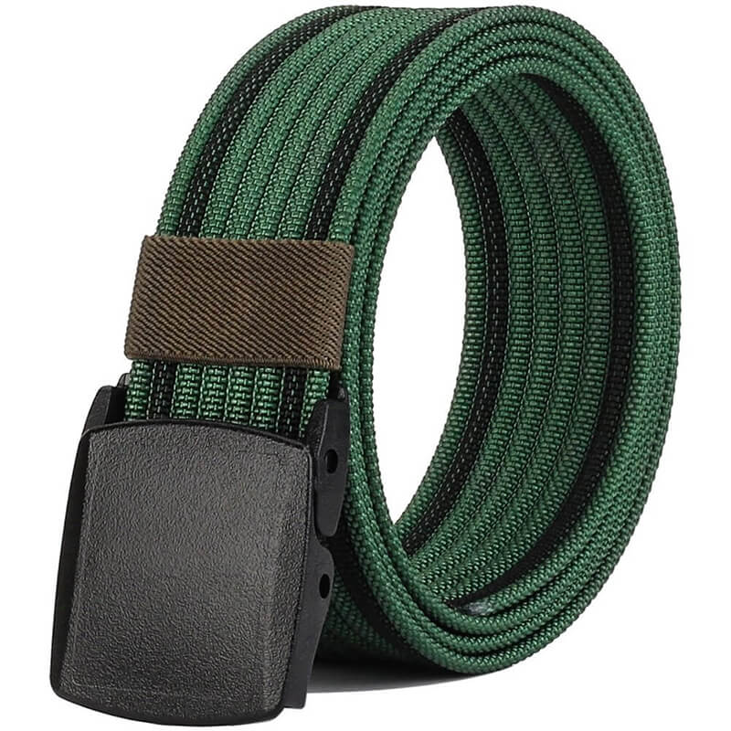 Nylon Belts Men, Adjustable Belt with YKK Plastic Buckle Durable for Outdoor, Trim to Fit 27- 46" Waist - LionVII