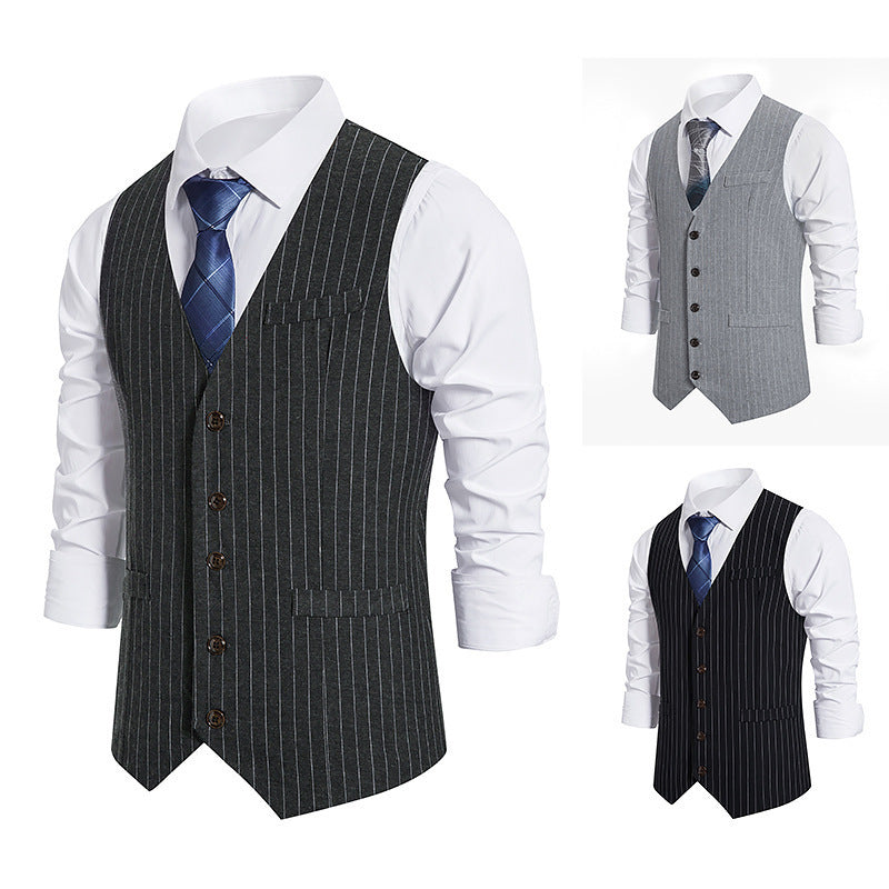 LionVII Men's Suit Vest Business Formal Dress Waistcoat Vest