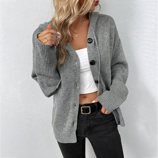 LionVII Hooded Sweater Women's Knitted  Coats -  - LionVII Professional Gear