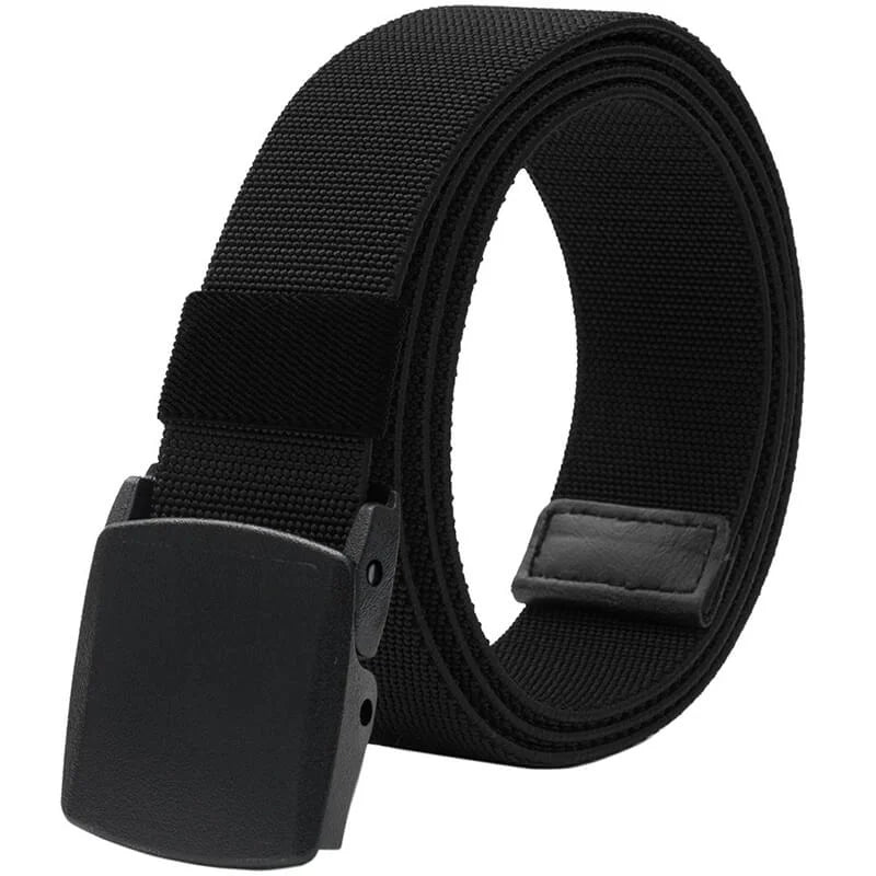 Men's Elastic Stretch Belts with Plastic Buckle for Work Sports, Easy Trim to Fit 28- 49' Waist - This elastic belt for men is durable comfortable and breathable for outdoor sports &amp; travel, can - LionVII Professional Gear