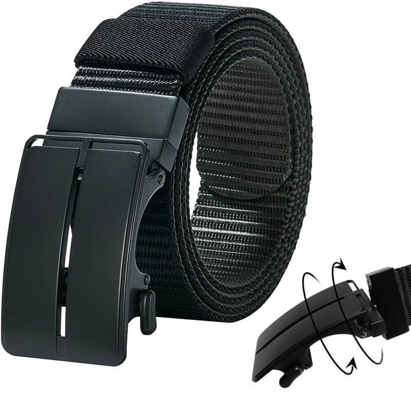 Ratchet Belts for Men - Mens Rotatable Belt Nylon Fabric 1 3/8' for Casual Jeans -Double-sided Adjustable - Product Features:1,Corrosion resistance, Oxidation resistance;2,Strong strap(twice as strong as the - LionVII Professional Gear