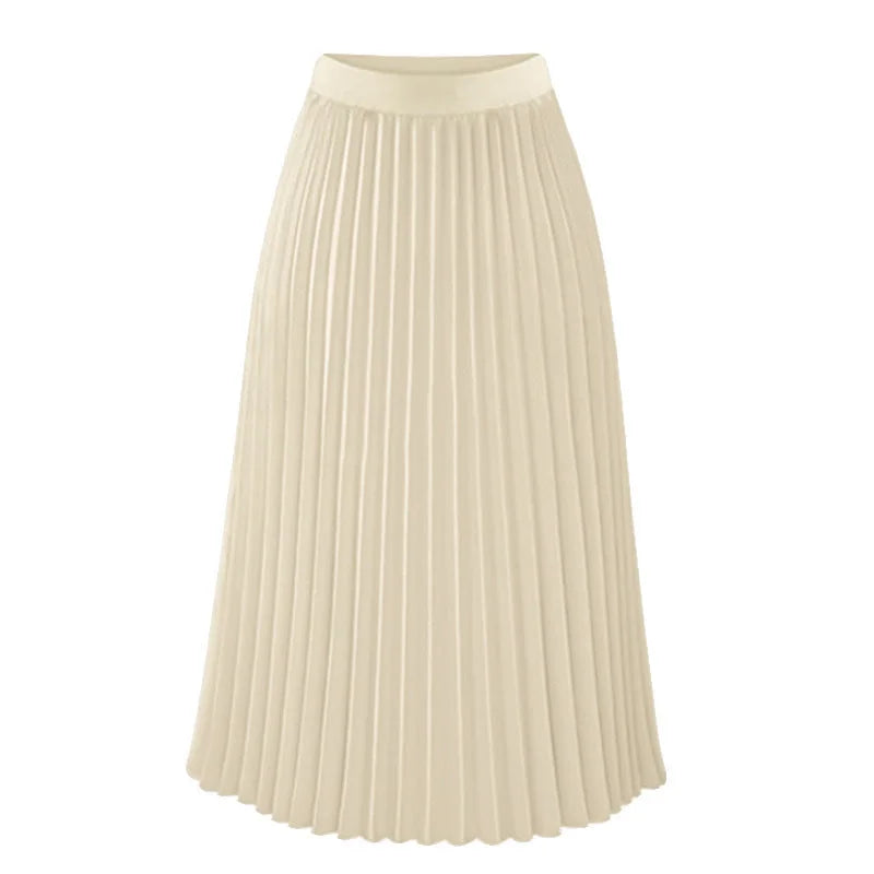LionVII Women's Chiffon High Waist Pleated Skirts -  - LionVII Professional Gear