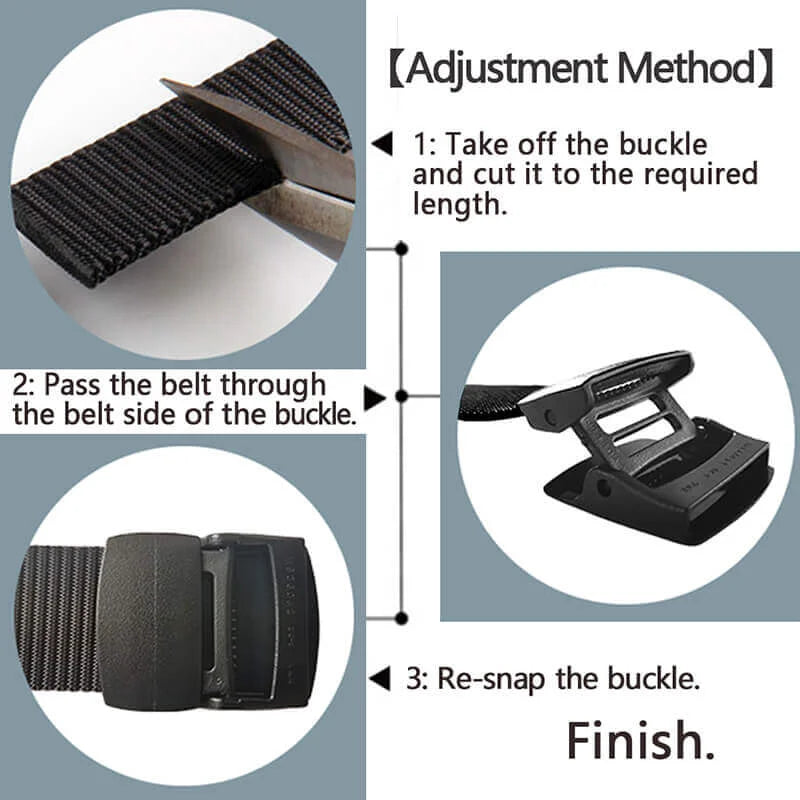 LionVII Mens Belts Web with Plastic Buckle Breathable for Work Travel, Trim to Fit 28-49' Waist. - Product Features:1,Corrosion resistance, Oxidation resistance;2,Strong strap(twice as strong as the - LionVII Professional Gear