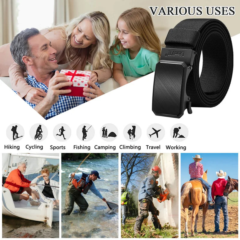 LionVII Ratchet Elastic Stretch Belts, 1 3/8' Belt for Men with Automatic Buckle for Men, Adjustable Trim to Fit 28-49' Waist - Make life enjoyble!
Elevate Your Style with LionVII
Upgrade your wardrobe with the LionVII Men's Ra - LionVII Professional Gear