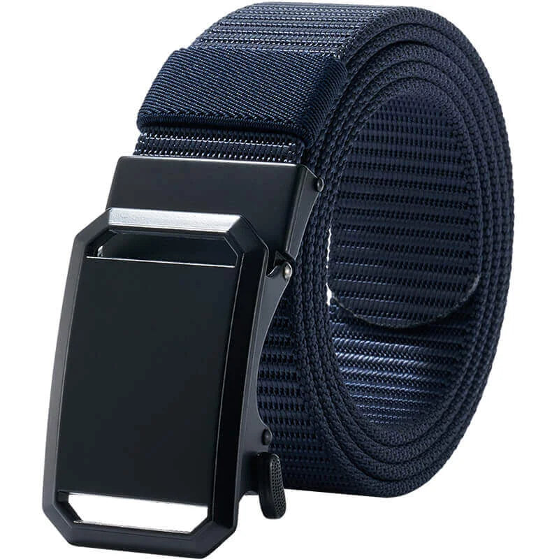 Ratchet Belts for Men, 1 3/8' Nylon Fabric Strap Belt with Click Buckle, Adjustable Trim to Fit 27- 46' Waist - Product Features:1,Corrosion resistance, Oxidation resistance;2,Strong strap(twice as strong as th - LionVII Professional Gear