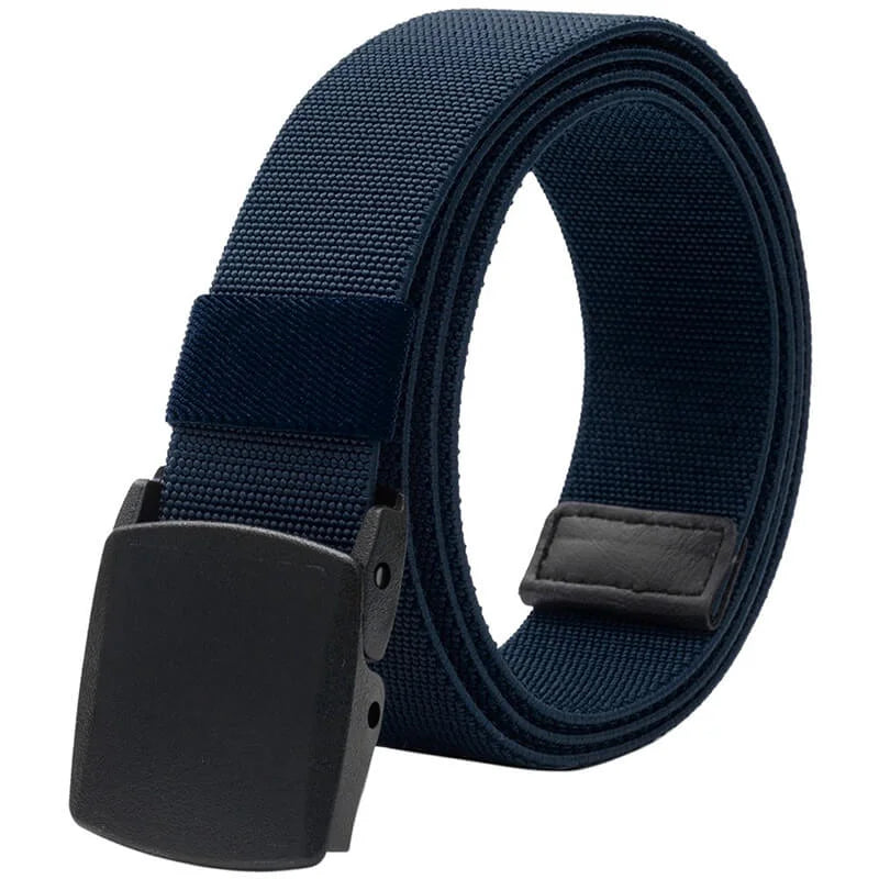 Men's Elastic Stretch Belts with Plastic Buckle for Work Sports, Easy Trim to Fit 28- 49' Waist - This elastic belt for men is durable comfortable and breathable for outdoor sports &amp; travel, can - LionVII Professional Gear