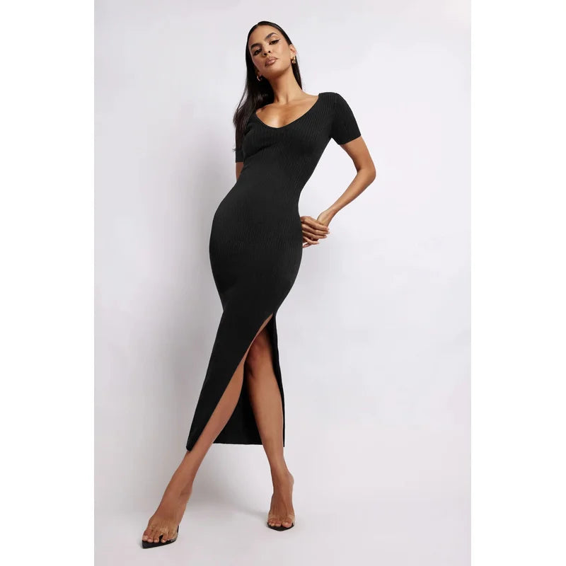 LionVII V-neck Knit dresses -  - LionVII Professional Gear
