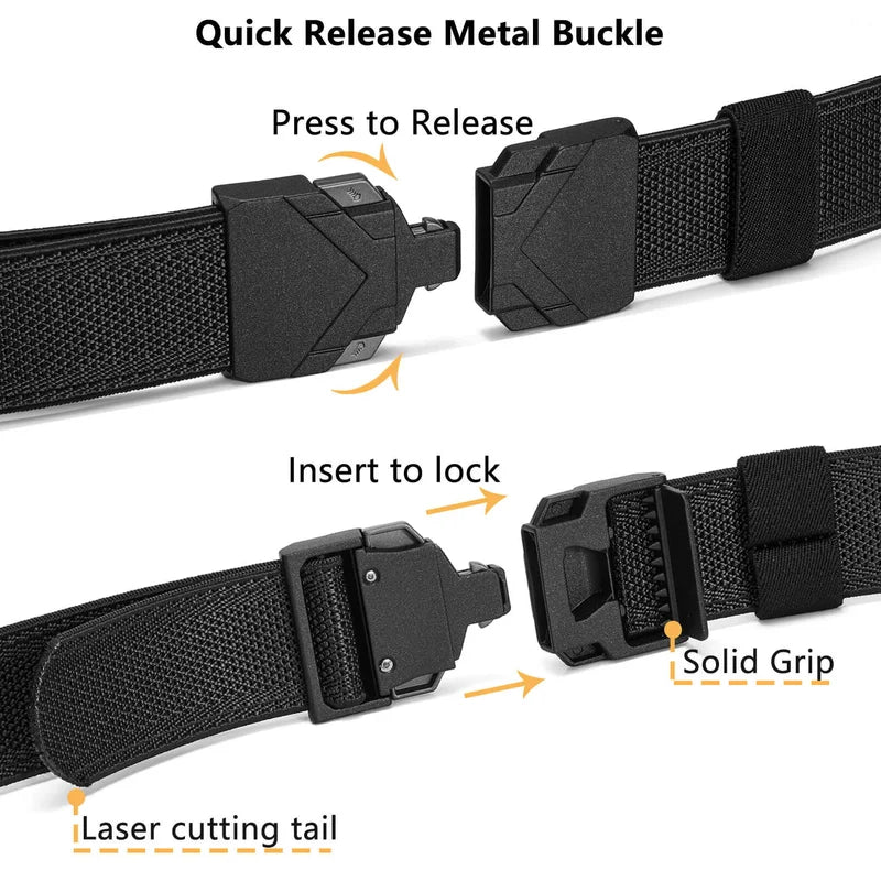 LionVII Quick Release Elastic Belt, Men Stretch Belts with Buckle Fit Through Belt Loops, Adjustable Trim to Fit 28-48' Waist - Make life enjoyble!
Elevate Your Style with LionVII
Upgrade your wardrobe with the LionVII quick rel - LionVII Professional Gear