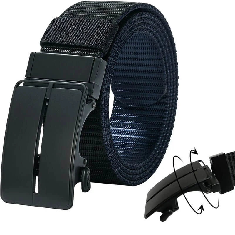 Ratchet Belts for Men - Mens Rotatable Belt Nylon Fabric 1 3/8' for Casual Jeans -Double-sided Adjustable - Product Features:1,Corrosion resistance, Oxidation resistance;2,Strong strap(twice as strong as the - LionVII Professional Gear