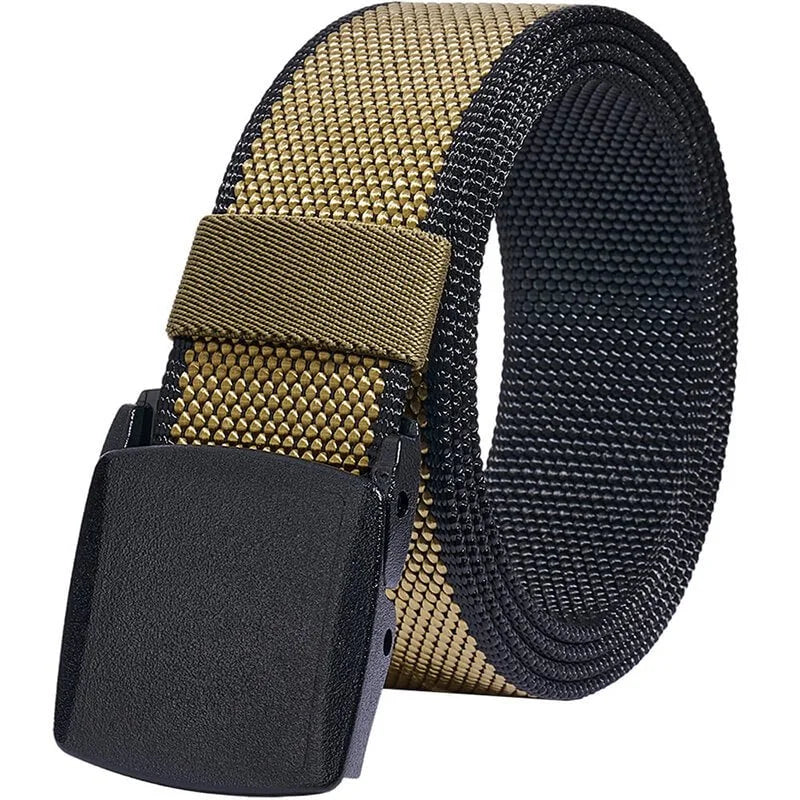 LionVII Mens Belt Web with Plastic Buckle for Work & Golf, Trim to Fit 28-49' Waist - Product Features:

Corrosion resistance, Oxidation resistance;

500lbs Tensile Strength (800D Nylon) - LionVII Professional Gear