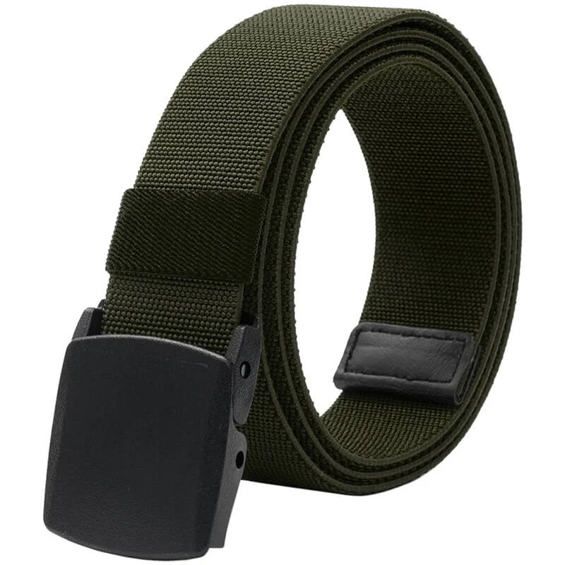 Men's Elastic Stretch Belts with Plastic Buckle for Work Sports, Easy Trim to Fit 28- 49' Waist - This elastic belt for men is durable comfortable and breathable for outdoor sports &amp; travel, can - LionVII Professional Gear