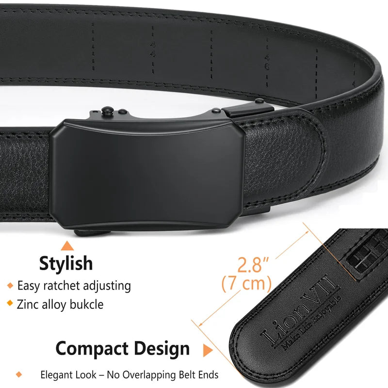 LionVII Men's Ratchet Belt - Genuine Leather Belt for Dress and Casual Black - Make life enjoyble!
Elevate Your Style with LionVII
Upgrade your wardrobe with the LionVII Men's Rat - LionVII Professional Gear