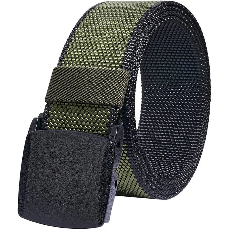 LionVII Mens Belt Web with Plastic Buckle for Work & Golf, Trim to Fit 28-49' Waist - Product Features:

Corrosion resistance, Oxidation resistance;

500lbs Tensile Strength (800D Nylon) - LionVII Professional Gear