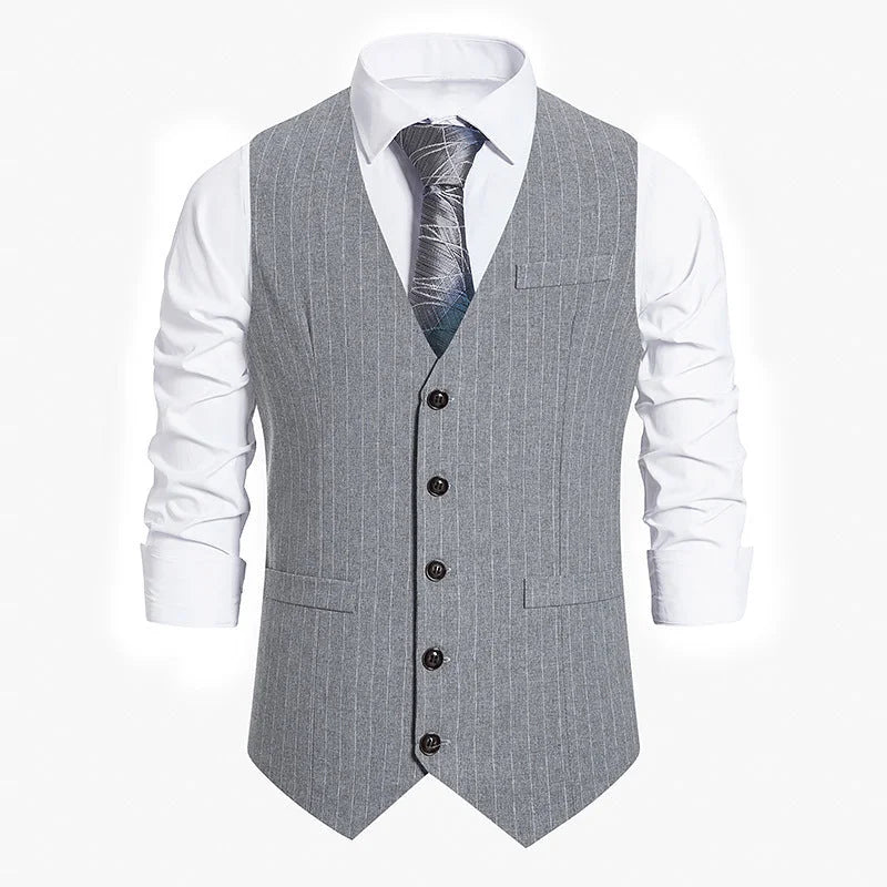 LionVII Men's Suit Vest Business Formal Dress Waistcoat Vest -  - LionVII Professional Gear