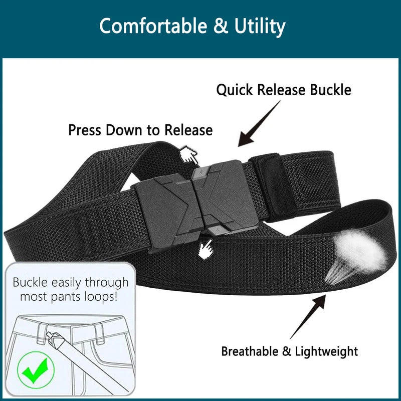 LionVII Quick Release Elastic Belt, Men Stretch Belts with Buckle Fit Through Belt Loops, Adjustable Trim to Fit 28-48' Waist - Make life enjoyble!
Elevate Your Style with LionVII
Upgrade your wardrobe with the LionVII quick rel - LionVII Professional Gear