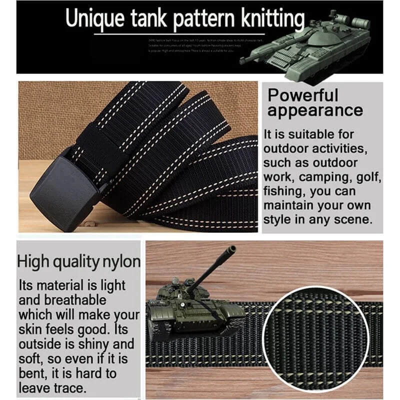 LionVII Work Belt for Men with Plastic Buckle Durable Breathable,Trim to Fit 27- 46' Waist - Product Features:1,Corrosion resistance, Oxidation resistance;2,Strong strap(twice as strong as the - LionVII Professional Gear