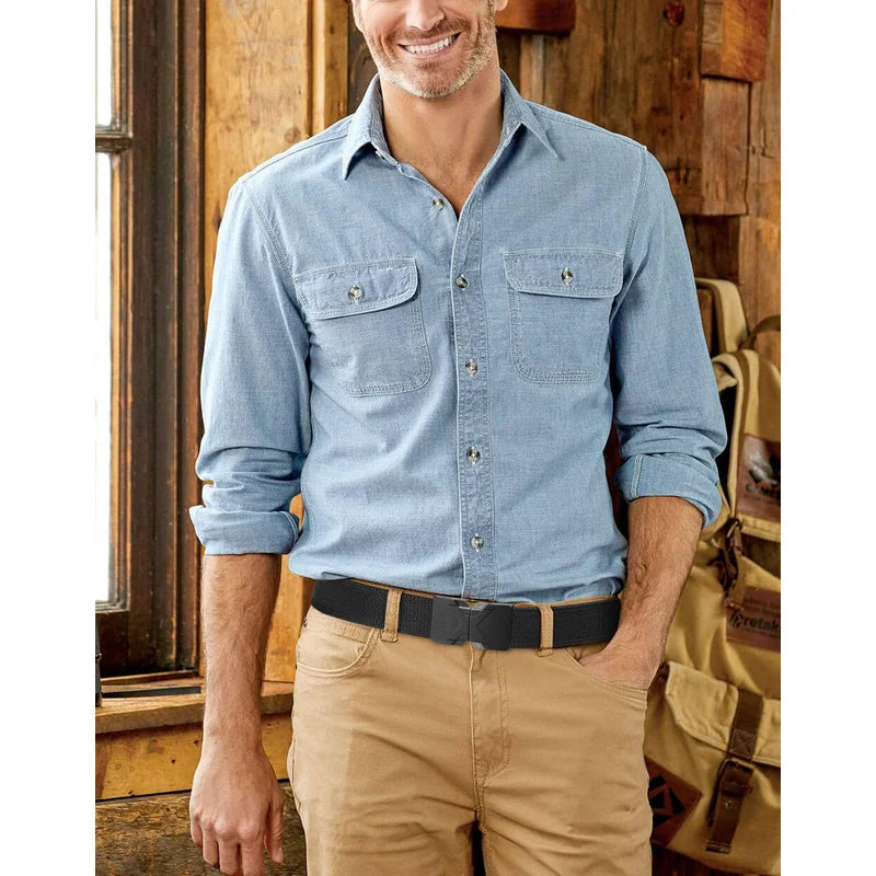 LionVII Quick Release Elastic Belt, Men Stretch Belts with Buckle Fit Through Belt Loops, Adjustable Trim to Fit 28-48' Waist - Make life enjoyble!
Elevate Your Style with LionVII
Upgrade your wardrobe with the LionVII quick rel - LionVII Professional Gear