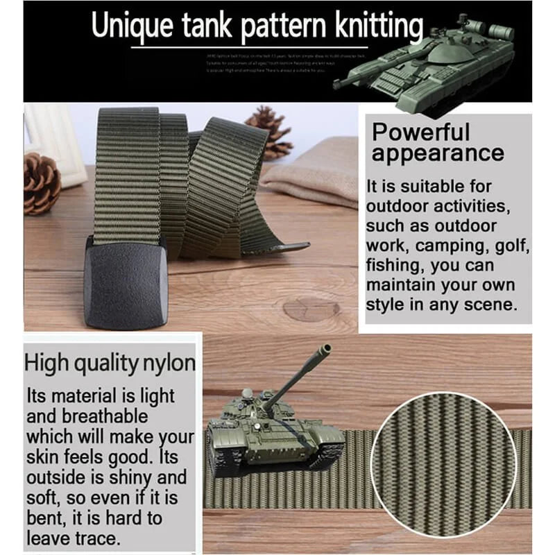 LionVII Mens Belts Web with Plastic Buckle Breathable for Work Travel, Trim to Fit 28-49' Waist. - Product Features:1,Corrosion resistance, Oxidation resistance;2,Strong strap(twice as strong as the - LionVII Professional Gear