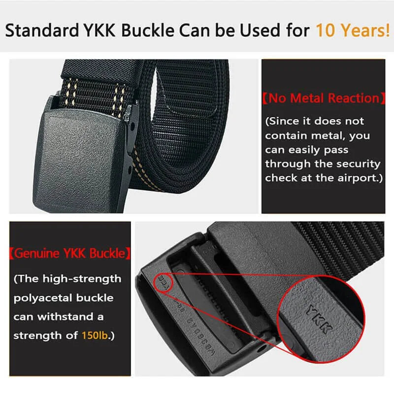 LionVII Work Belt for Men with Plastic Buckle Durable Breathable,Trim to Fit 27- 46' Waist - Product Features:1,Corrosion resistance, Oxidation resistance;2,Strong strap(twice as strong as the - LionVII Professional Gear