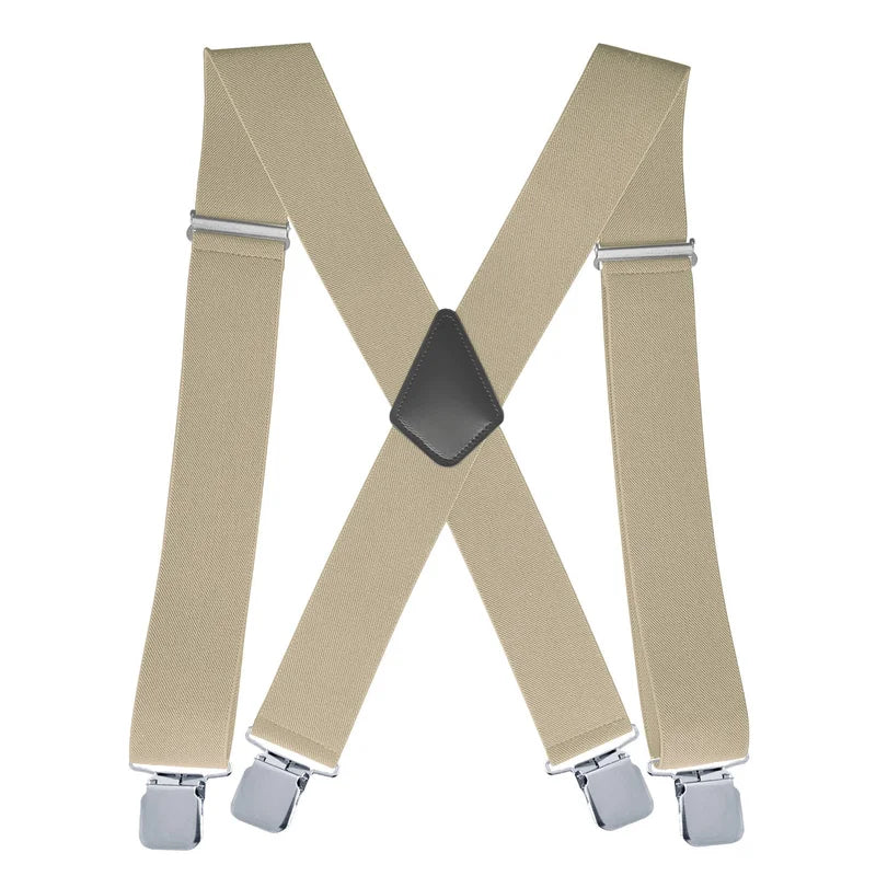 LionVII Men's Strength Elastic Adjustable Suspenders -  - LionVII Professional Gear