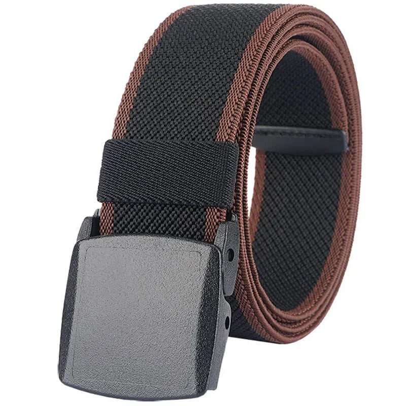 LionVII Men's Elastic Stretch Belts with YKK Plastic Buckle for Travel Work Sports, Trim to Fit 27-46' Waist - Product Features:

Corrosion resistance, Oxidation resistance;

High-tensile Elastic Polyester (supp - LionVII Professional Gear
