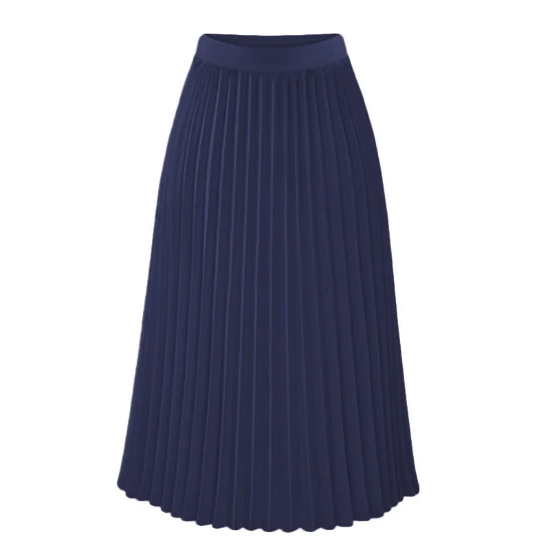 LionVII Women's Chiffon High Waist Pleated Skirts -  - LionVII Professional Gear