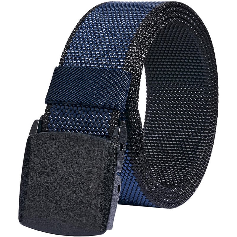 LionVII Mens Belt Web with Plastic Buckle for Work Golf, Trim to Fit  28-49