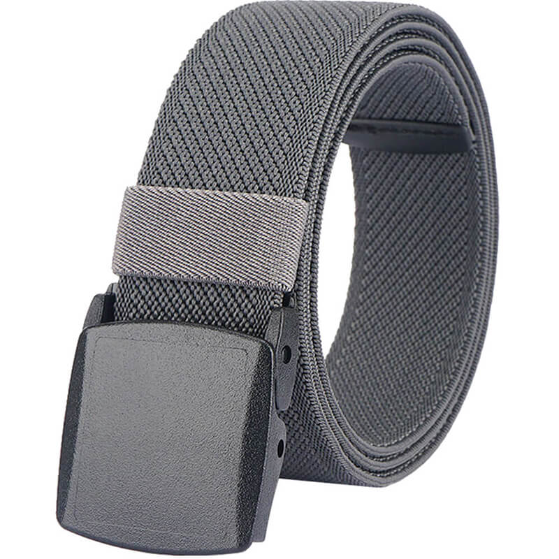 LionVII Men's Elastic Stretch Belts, Webbing Canvas Sports Belt for Men Women with Plastic Buckle for Outdoor Work Travel Golf - LionVII
